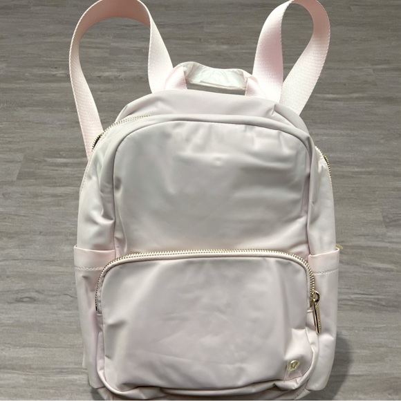 Lululemon Everywhere Backpack Small 11.5L Blissful (Pale) Pink Gold Hardware NWT - Picture 2 of 5